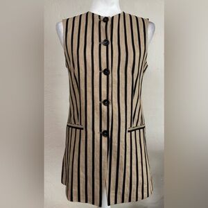 Max Mara Rodeo Striped Linen-Blend Vest